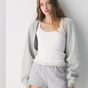 Aritzia Cardigan Cocoa Powder Brown